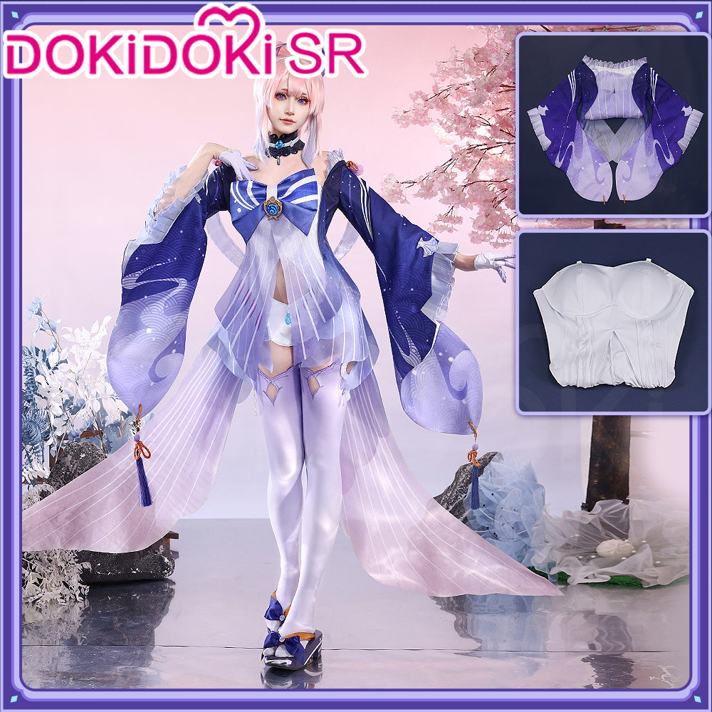 【Partially Ready For Ship】DokiDoki-SR Game Genshin Impact Sangonomiya Kokomi  Cosplay Costume Women