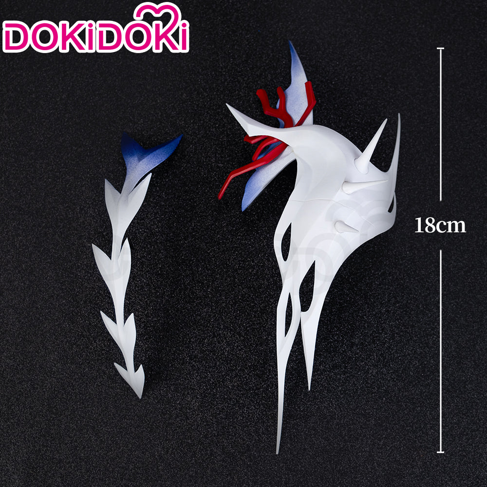 DokiDoki Game Honkai: Star Rail Cosplay Hysilens Wig Long Black Purple Red Gradient Hair / Hair Accessory / Ear Clips Helektra