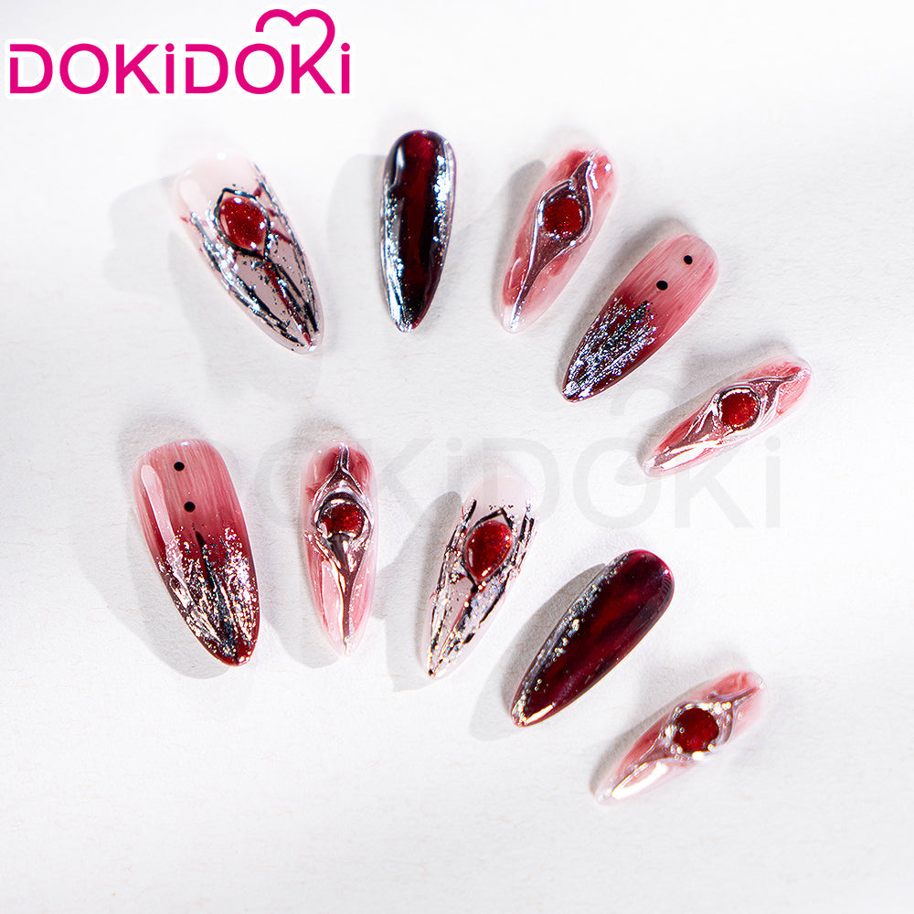 【In Stock】DokiDoki Game Love and Deepspace Cosplay Protagonist MC Press-on Nails Sylus Acessory