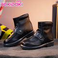 DokiDoki Anime GACHIAKUTA Cosplay Rudo Shoes Black Leather Boots