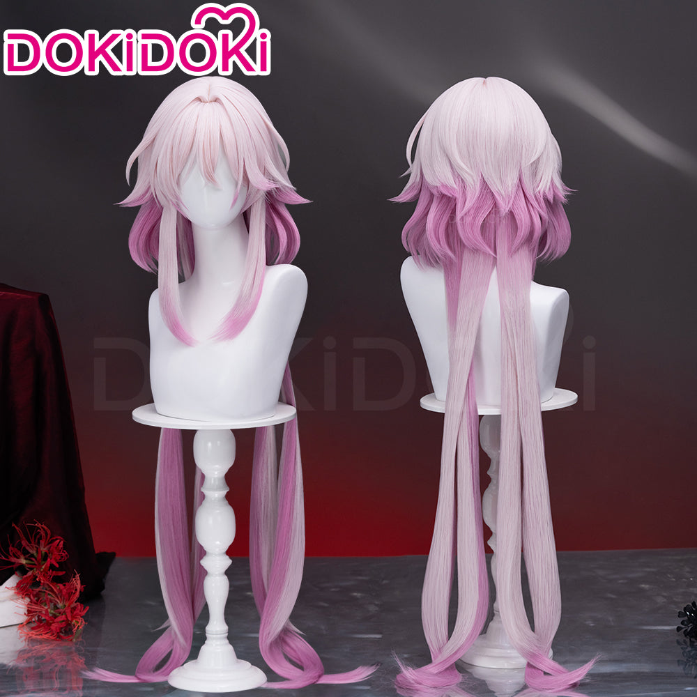 【US/EU Local Shipping】DokiDoki Game Honkai: Star Rail Cosplay Evernight Wig Long Pink March 7th SP