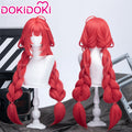 【US/EU Local Shipping】DokiDoki Game Zenless Zone Zero Cosplay Ukinami Yuzuha Wig Long Red Hair Double Pigtail Braids ZZZ