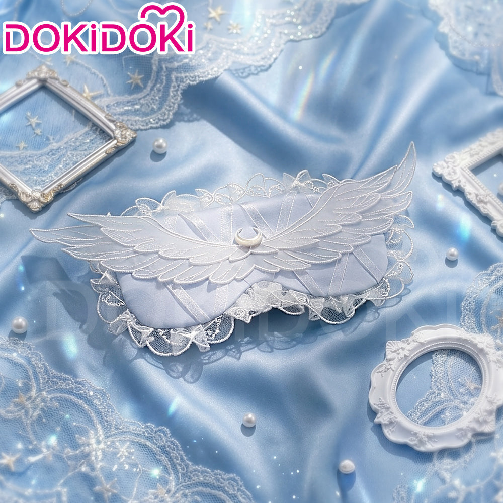 【Partial Ready For Ship】DokiDoki Game Genshin Impact Cosplay Columbina EyeMask / Sleep Mask / Earplugs / Earring Doujin Moon Maiden Song of the Welkin Moon Nod Krai