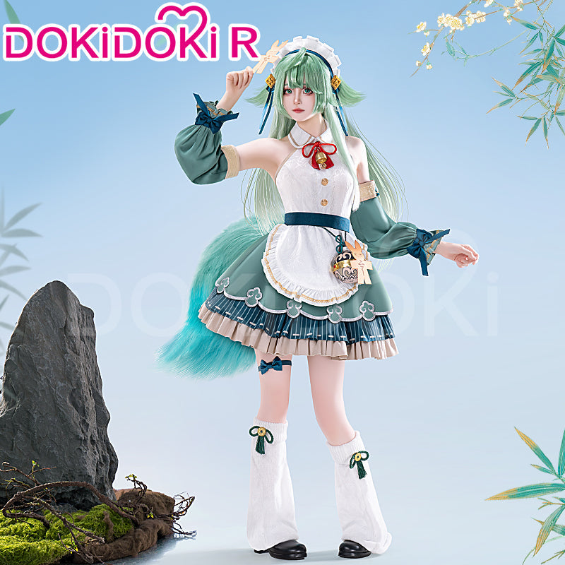 DokiDoki-R Game Honkai: Star Rail Cosplay Huo Huo Maid Costume / Tail Huohuo Doujin
