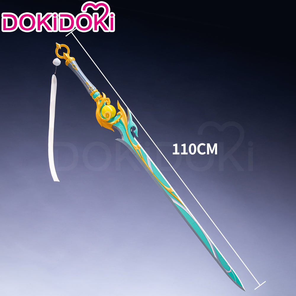 DokiDoki Game Genshin Impact Cosplay Zi Bai Sword Prop White Horse Adeptus Zibai Luna IV