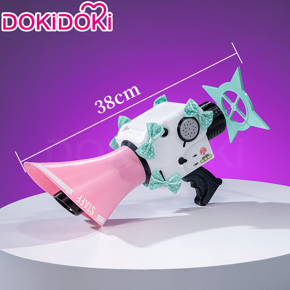 DokiDoki Game Zenless Zone Zero Cosplay Sunna Prop Pink Green Megaphone Angels of Delusion ZZZ