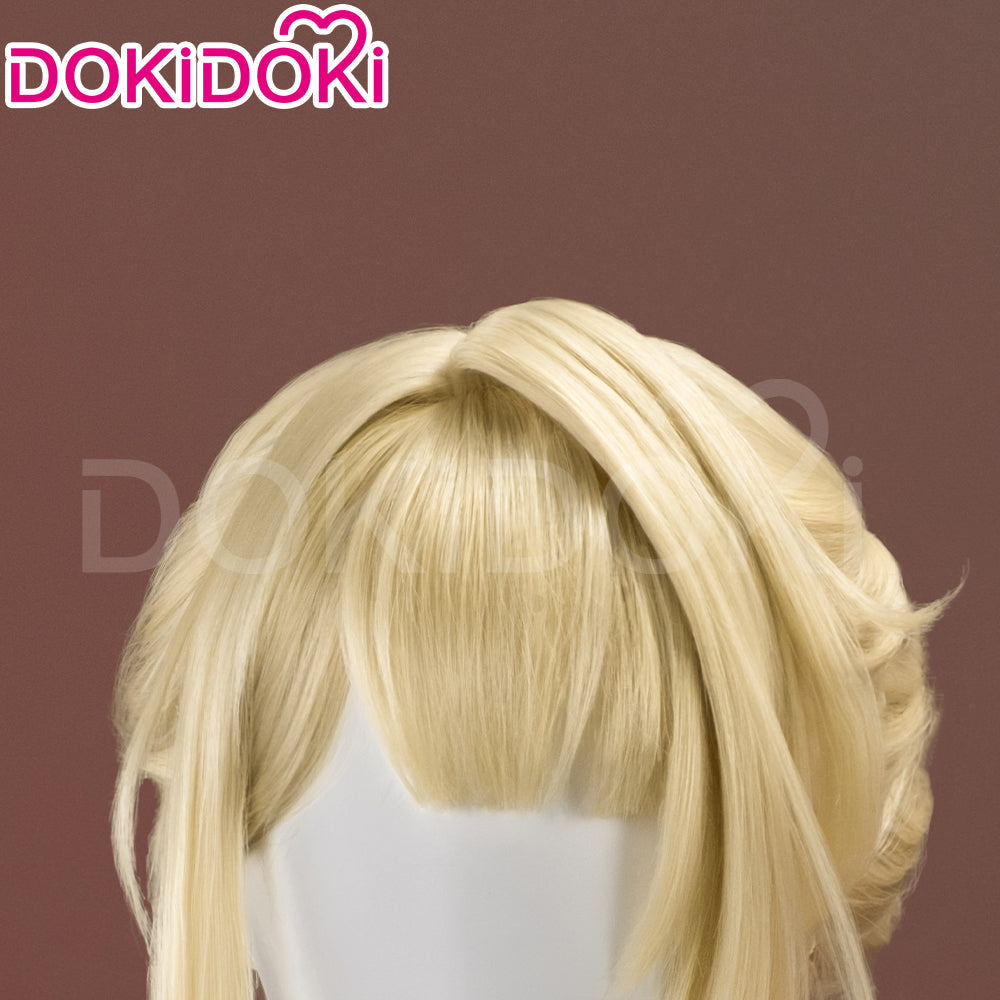 【Ready For Ship】DokiDoki Game Zenless Zone Zero Cosplay Evelyn Wig Short Straight Blonde Hair ZZZ Evelyn Chevalier