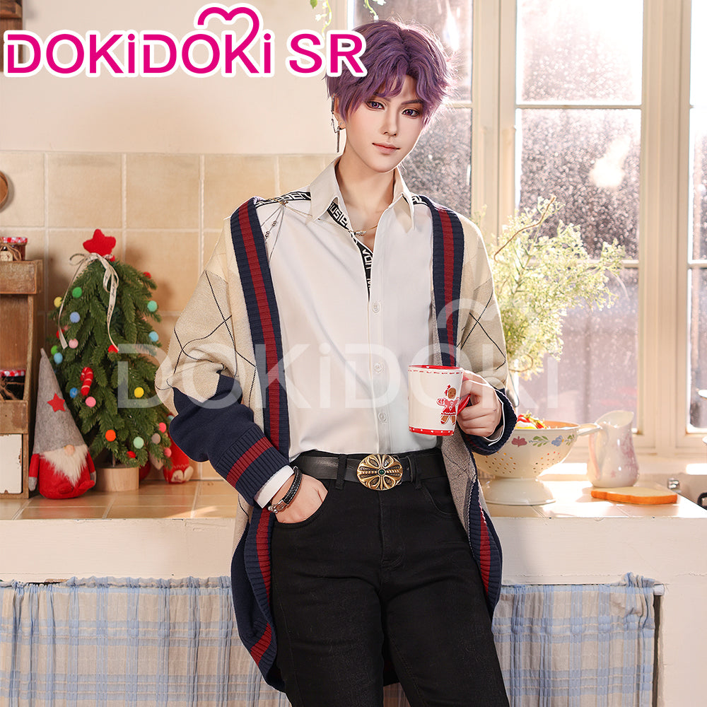 【Ready For Ship】DokiDoki-SR Game Love and Deepspace Cosplay Rafayel Costume Sweater Asymmetrical Romance Casual Wear