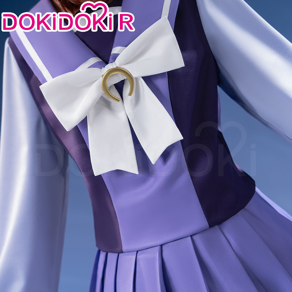 【Partially Ready For Ship】【Size XS-3XL】DokiDoki-R Game Cosplay School Uniform Costume Purple Dress
