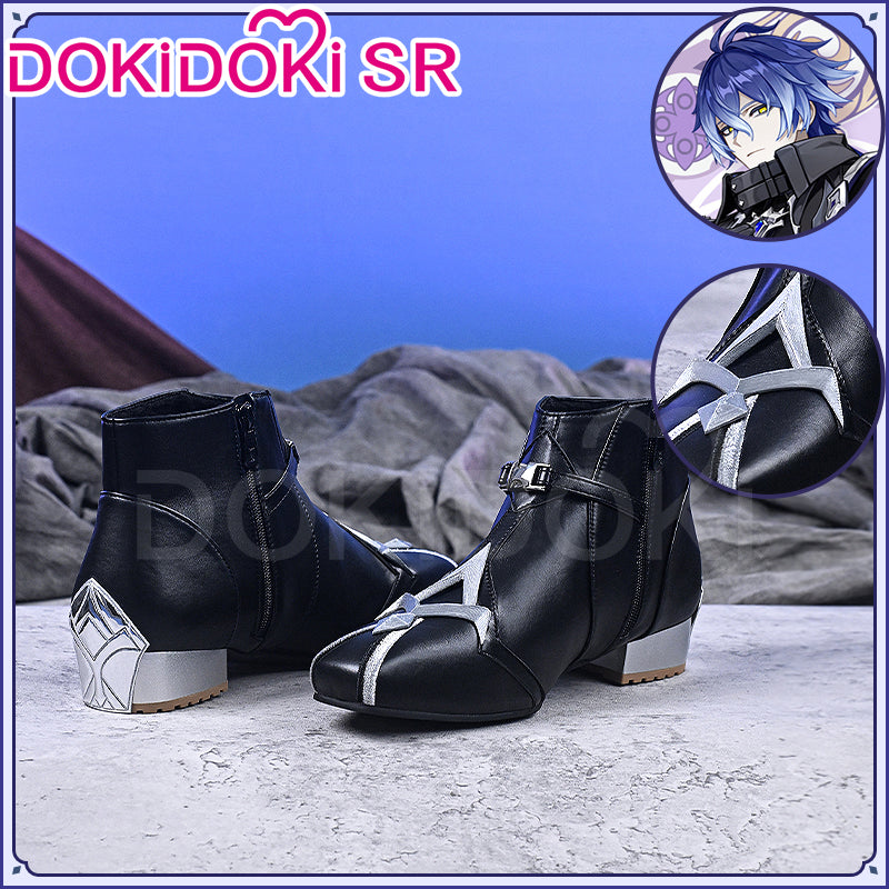 【Long Ver Ready For Ship】DokiDoki-SR Game Genshin Impact Cosplay Flins Shoes Short / Long Boots