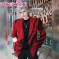 【Partial In Stock】【Size M-2XL】DokiDoki-R Game Love and Deepspace Cosplay Sylus Costume Dark Feather Red Suit