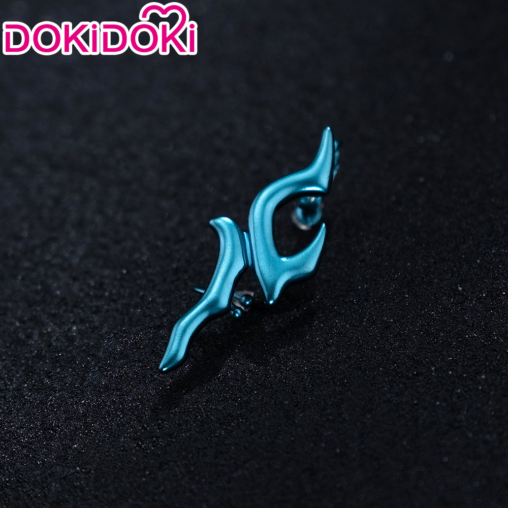 DokiDoki Game Honkai: Star Rail Cosplay Dan Heng Permansor Terrae Wig / Horn / Ear Clip Danheng Long Black Hair Accessory