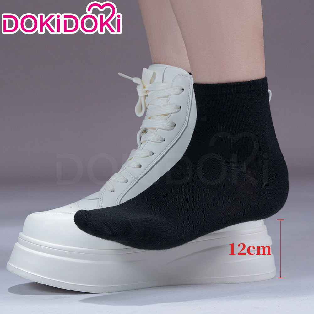 【12CM】DokiDoki Height Increasing Shoes / Elevator Shoes White Thick-Soled