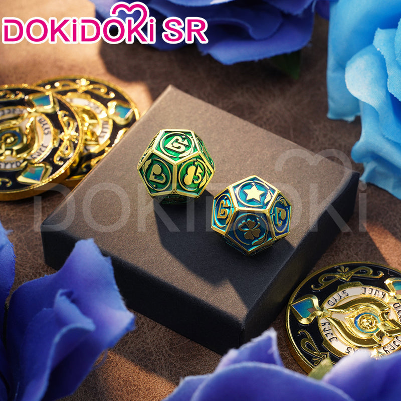 【Ready For Ship】DokiDoki Game Honkai: Star Rail Cosplay Aventurine Bargaining Chip Props Accessory Coin / Dice