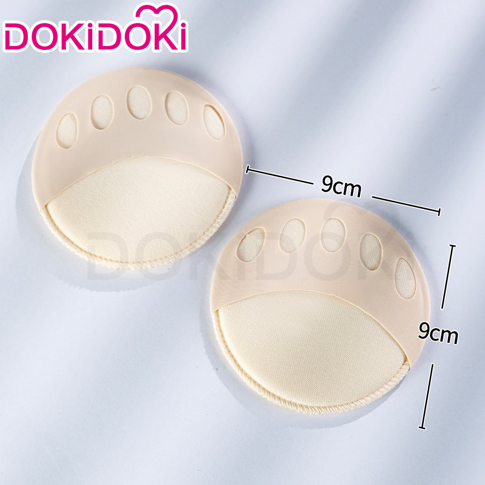 【In Stock】DokiDoki  Black White Skin-tone Transparent Anti-friction Forefoot Pads Anti-slip Heel Cushions Shoe Size Adjusters