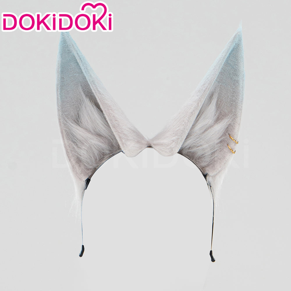 【Ready For Ship】DokiDoki Game Honkai: Star Rail Cosplay Feixiao Wig Long Straight Grey Blue Hair / Tattoo Sticker Fei Xiao