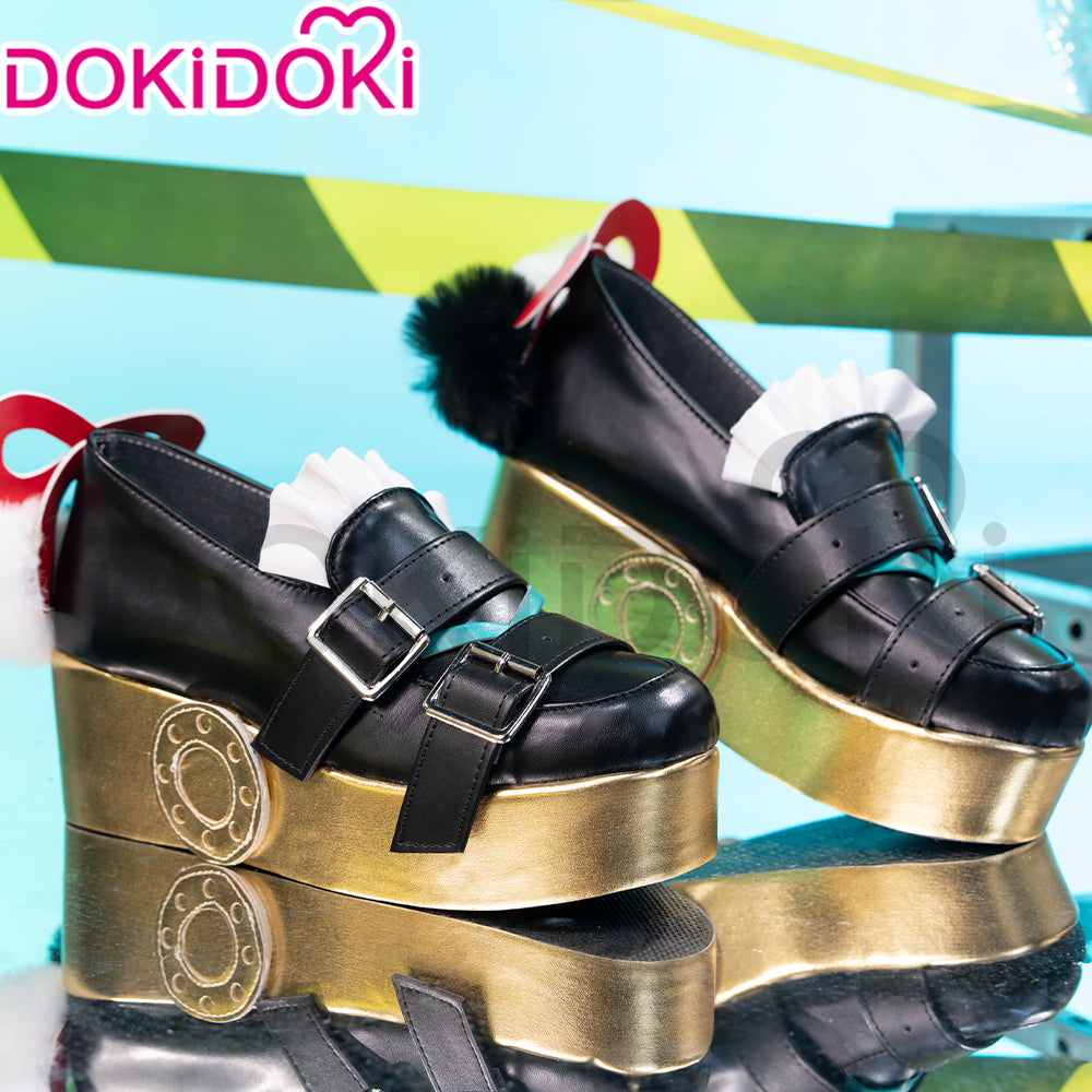 【Partially Ready For Ship】DokiDoki Game Zenless Zone Zero Cosplay Dialyn Shoes Black Gold ZZZ