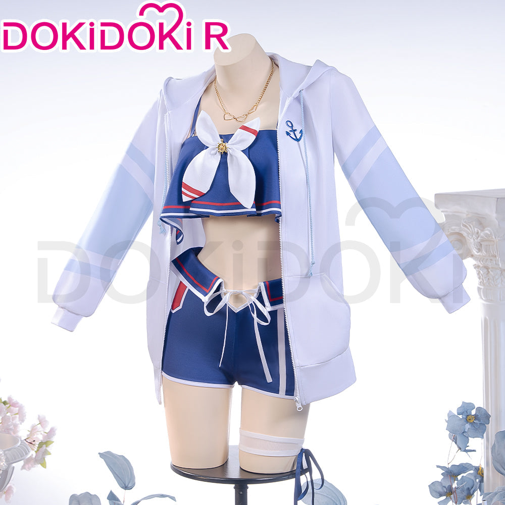 【Size S-2XL】DokiDoki-R Anime Game Cosplay Costume Summer Outfit Cute