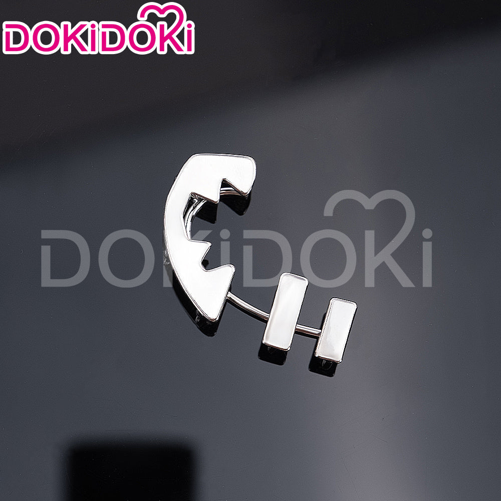 【Partially Ready For Ship】DokiDoki Game Zenless Zone Zero Cosplay  Ellen Joe Wig / Hair Clip / Earring / Hairband Short Black Red Highlight Hair