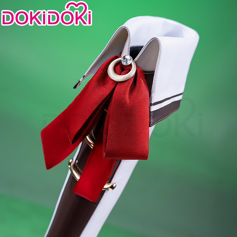 【Partially Ready For Ship】【Upgraded Version】DokiDoki Anime Game Cosplay White Shoes College Uniform Boots High Heels