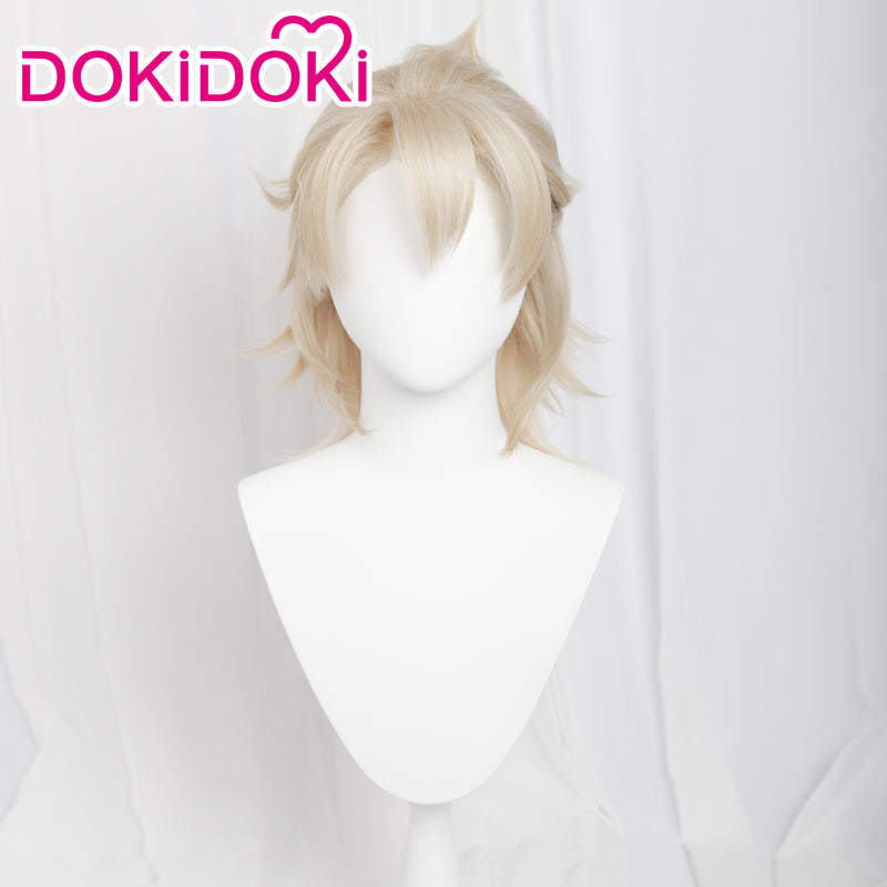 【Ready For Ship】【Front Lace】DokiDoki Game Genshin Impact Cosplay Albedo Wig