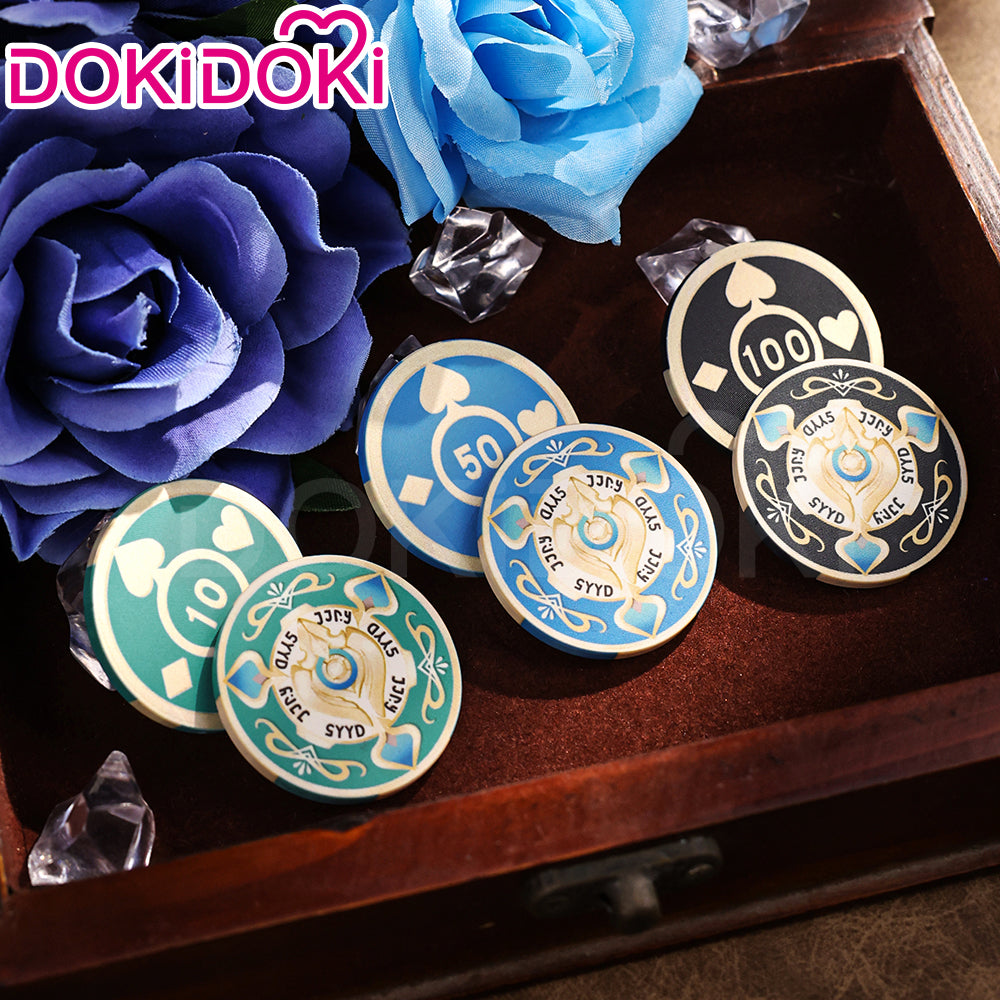 【Ready For Ship】DokiDoki Game Honkai: Star Rail Cosplay Aventurine Bargaining Chip Props Accessory Coin / Dice