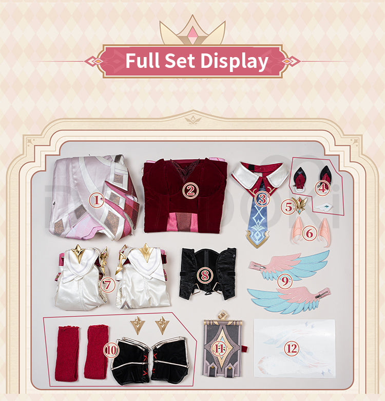 DokiDoki-R Game Genshin Impact Cosplay Linnea Costume / Bag