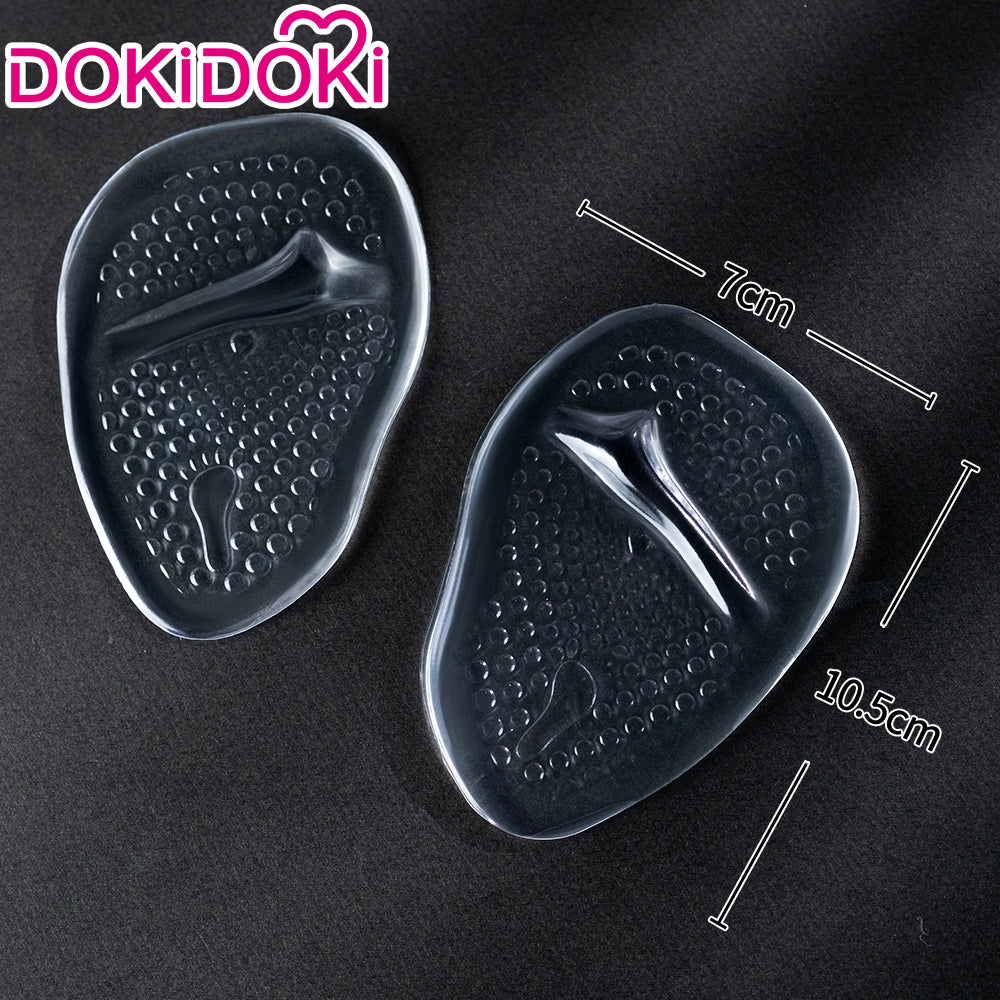 【In Stock】DokiDoki  Black White Skin-tone Transparent Anti-friction Forefoot Pads Anti-slip Heel Cushions Shoe Size Adjusters
