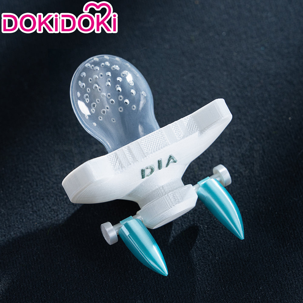 【Ready For Ship】DokiDoki Anime Manga GACHIAKUTA Cosplay Dear Santa Wig Black Silver Spiky Hair / Pacifier Prop