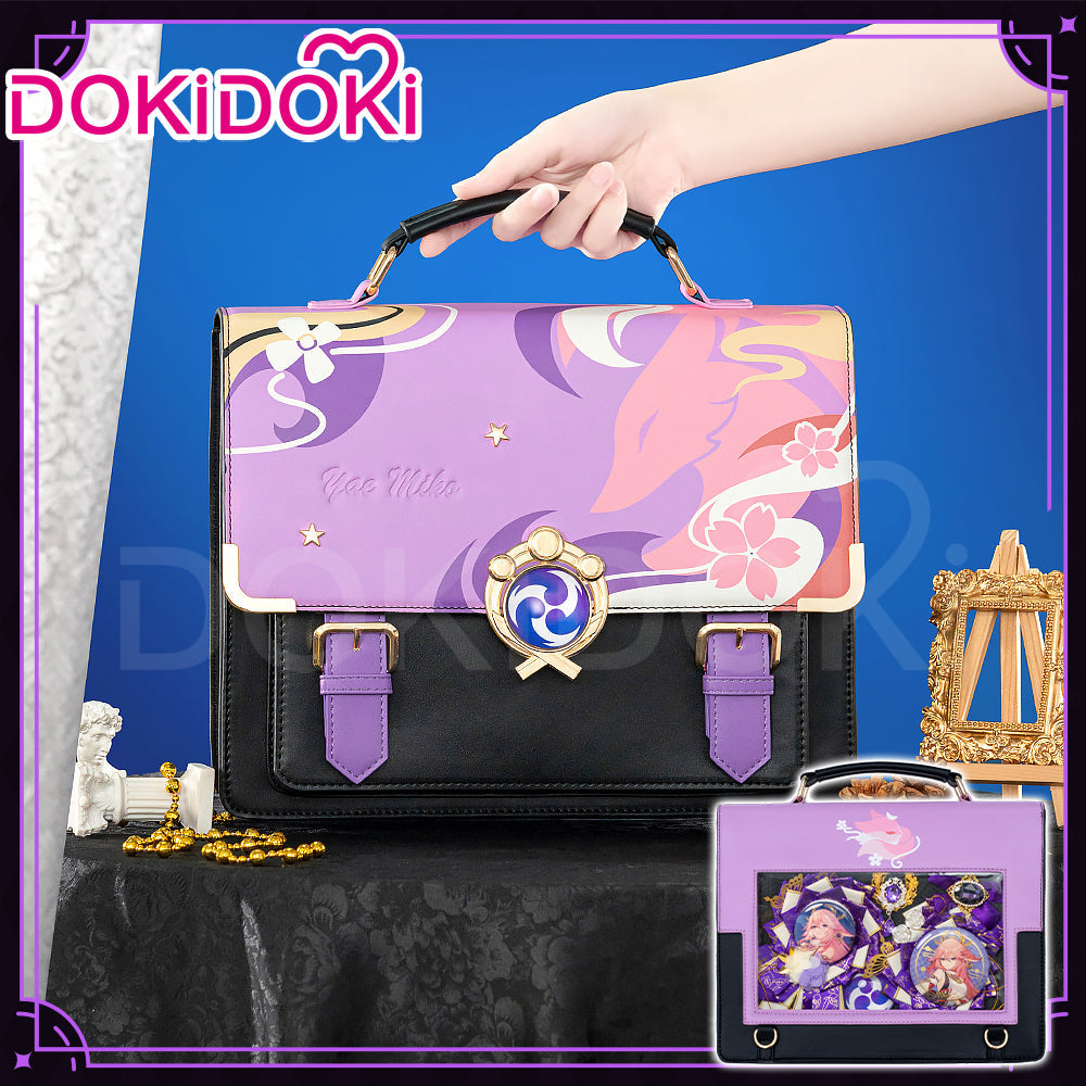 【In Stock】DokiDoki Game Genshin Impact Cosplay Yae Miko Itabag Bag Ita Bag / Badge Holder