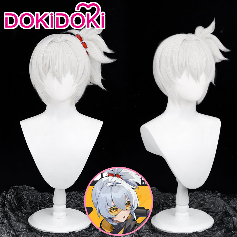 【White Ver Ready For Ship】DokiDoki Game Zenless Zone Zero Cosplay Soldier 11 Cosplay Wig Short Silver