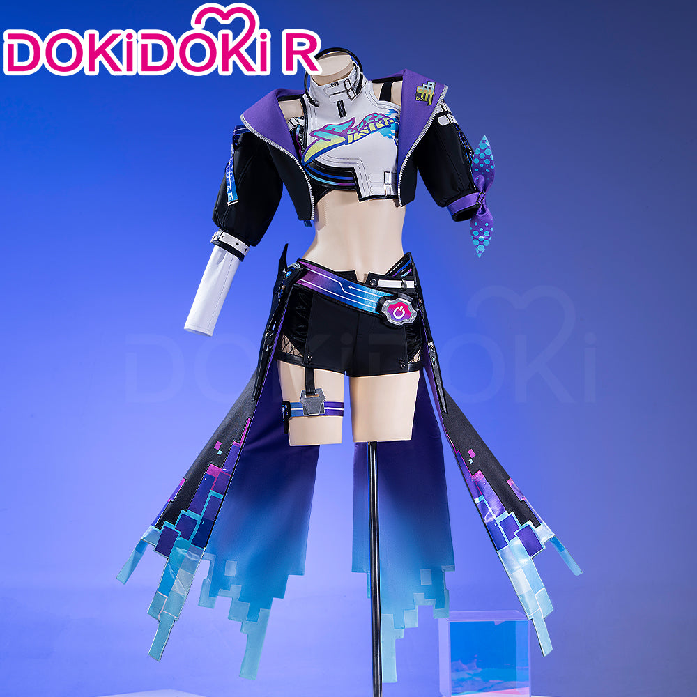 【In Stock】【Size XS-3XL】DokiDoki-R Game Honkai: Star Rail Cosplay Silver Wolf Costume LV.999 SP Planarcadia