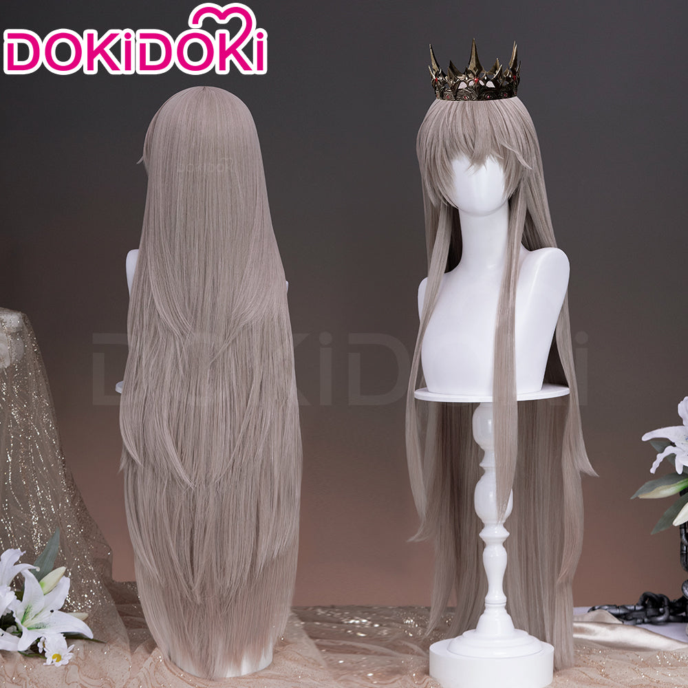 【Partially Ready For Ship】DokiDoki Game Love And Deepspace Cosplay Xavier Wig / Rabbit Ears/ Brooch Headband / Crown Short Straight Linen Hair Mullet Sleepless Night Fallen Crown Lustrefall King of Darknight Butler's Rules