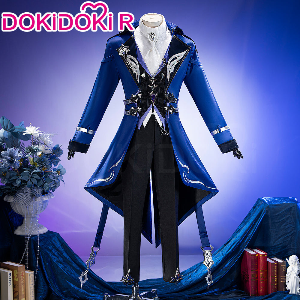 【Partial Ready For Ship】【Glowing】【Size S-3XL】DokiDoki-R Game Genshin Impact x FES Cosplay Flins Costume Song of the Welkin Moon Kyryll Chudomirovich Flins Nod Krai