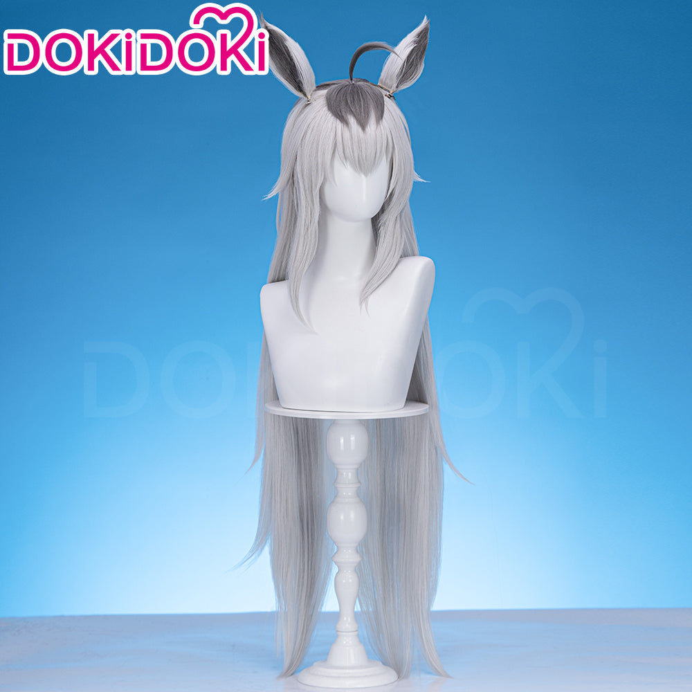 【US/EU  LOCAL SHIPPING 】DokiDoki Game Cosplay Wig Long Straight Gray Hair