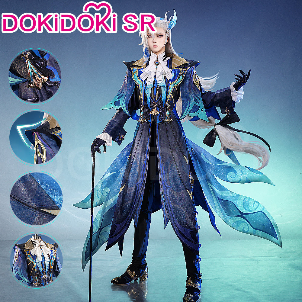 【US/EU LOCAL SHIPPING】【Size S-2XL】DokiDoki-SR Game Genshin Impact Cosplay Neuvillette Costume Fontaine
