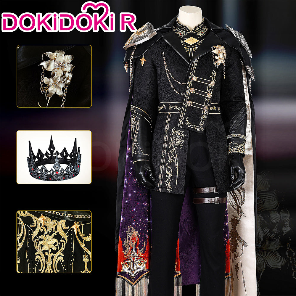 【Size XS-2XL】DokiDoki-R Game Love And Deepspace Cosplay Xavier King of Darknight Costume Silent Swipe