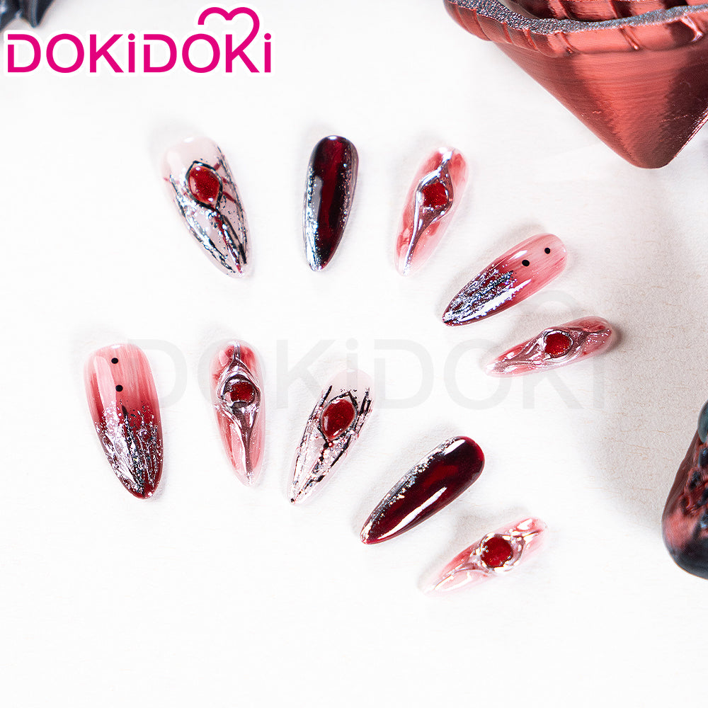 【In Stock】DokiDoki Game Love and Deepspace Cosplay Protagonist MC Press-on Nails Sylus Acessory