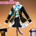 【In Stock】DokiDoki-R Game Cosplay The Final Battle Uniform In Black White