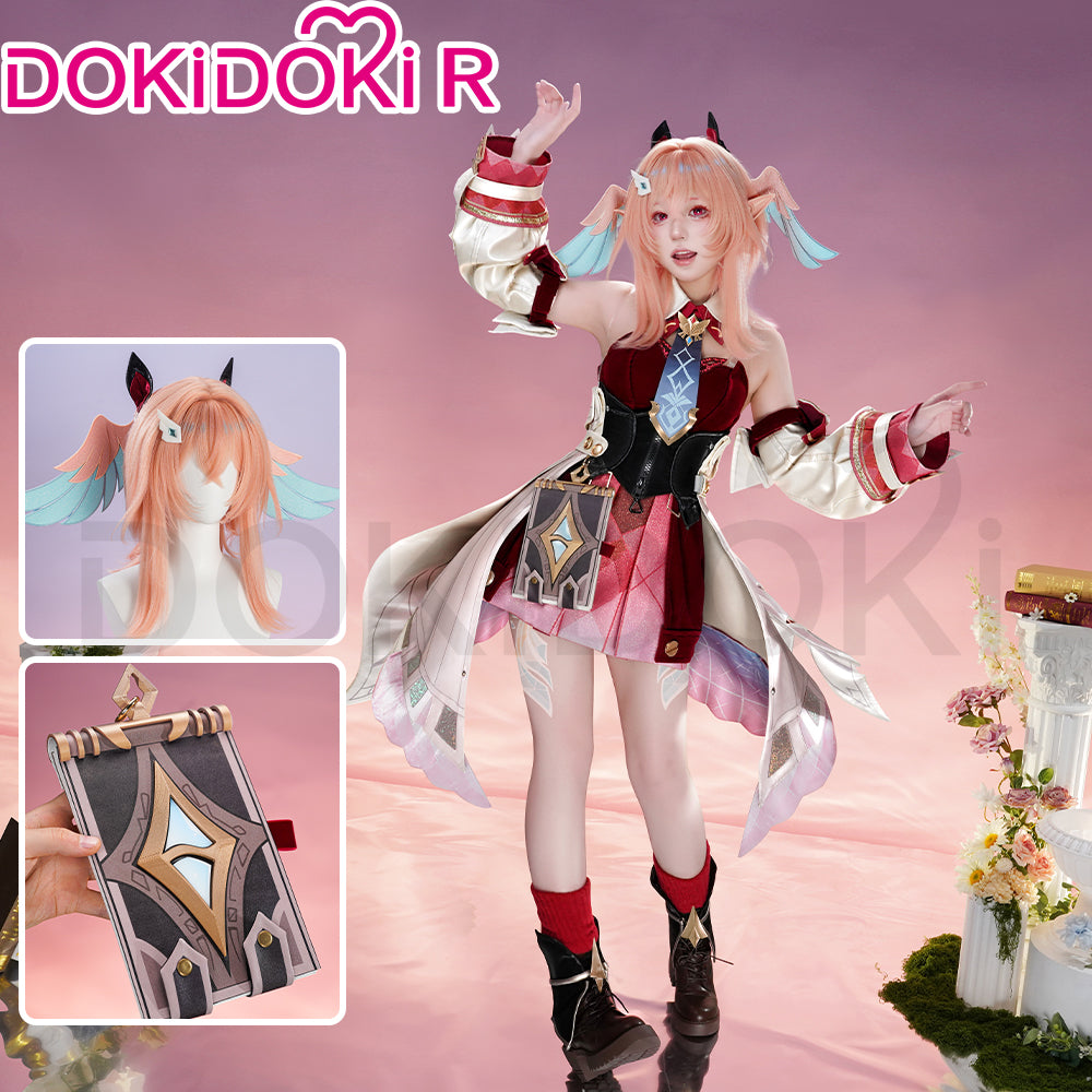DokiDoki-R Game Genshin Impact Cosplay Linnea Costume / Bag