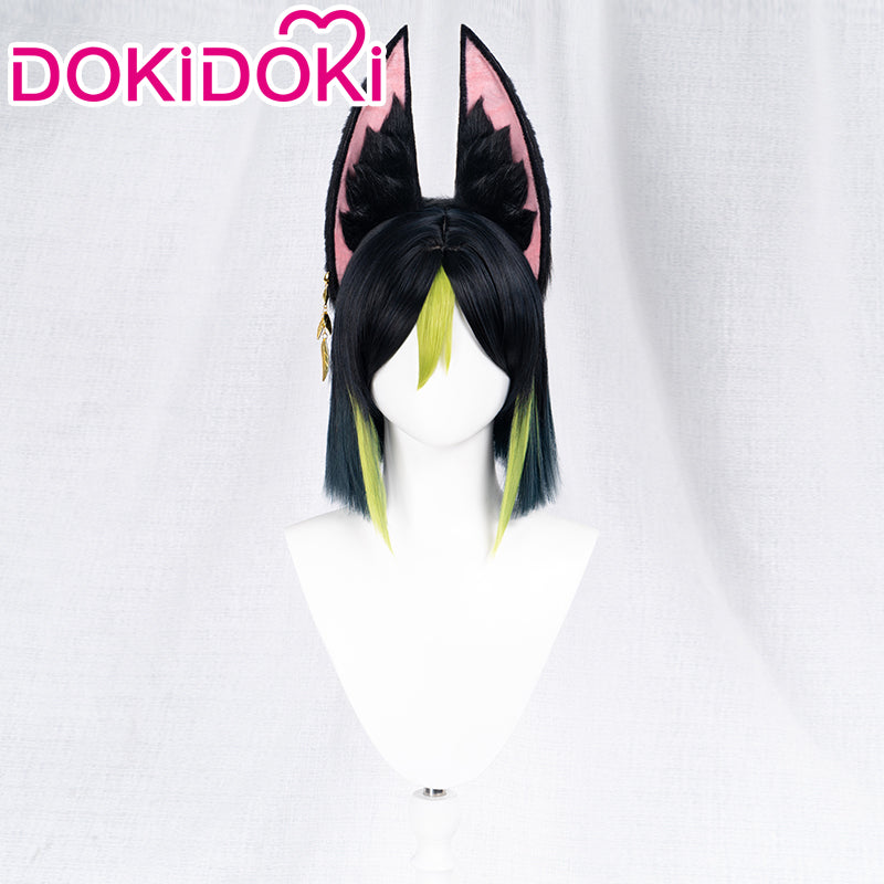 【Ready For Ship】DokiDoki Game Genshin Impact Wig Cosplay Tighnari Cosplay Wig Sumeru Short