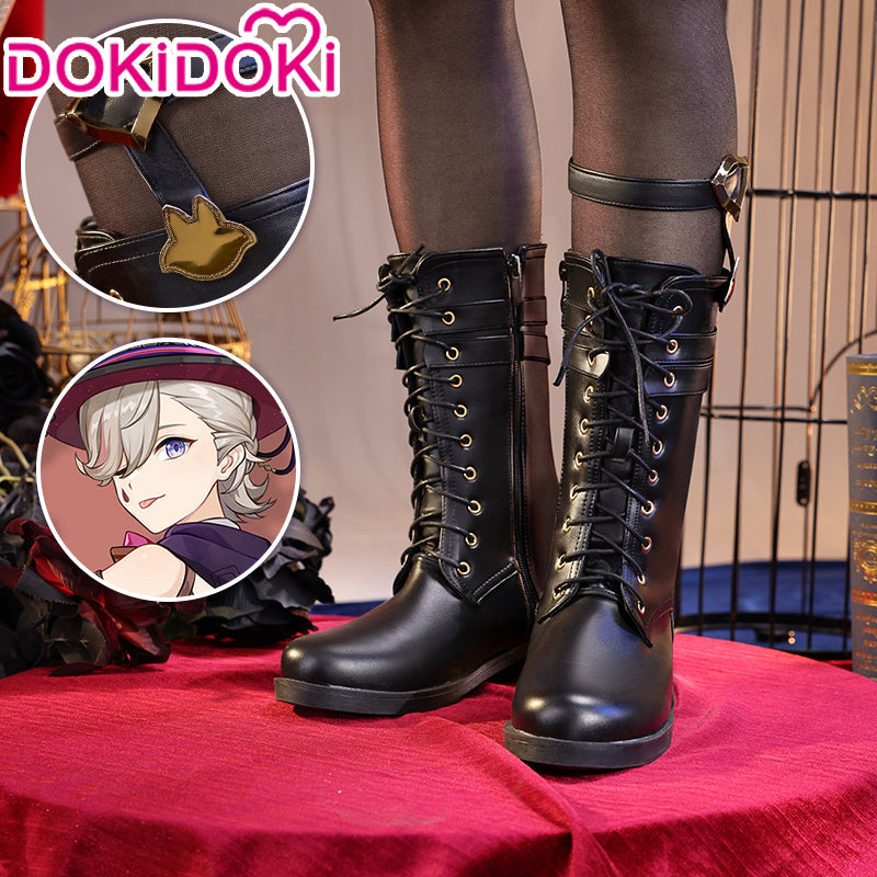 【Partially Ready For Ship】DokiDoki-SR Game Genshin Impact Cosplay Fontaine Lyney Costume