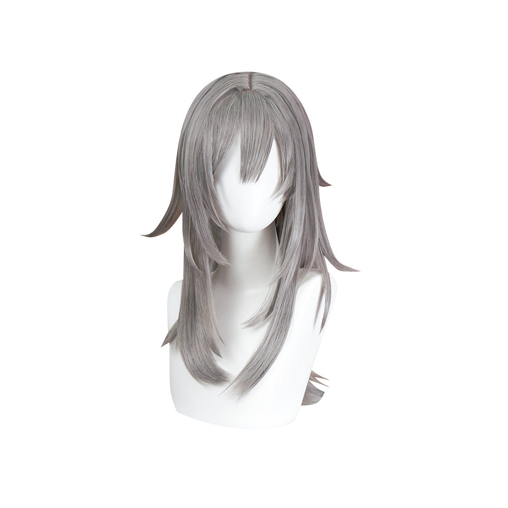 【US/EU LOCAL SHIPPING 】DokiDoki Game Honkai: Star Rail Cosplay Heroine Stelle Cosplay Wig  Long Grey Trailblazer