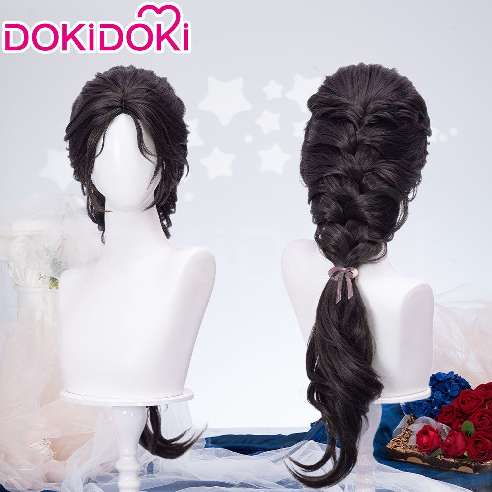 【Partially Ready For Ship】DokiDoki Game Love And Deepspace Cosplay Protagonist MC Wedding Wig / Veil / Headwear Xavier / Sylus / Zayne / Rafayel / Caleb  Black Hair Buns
