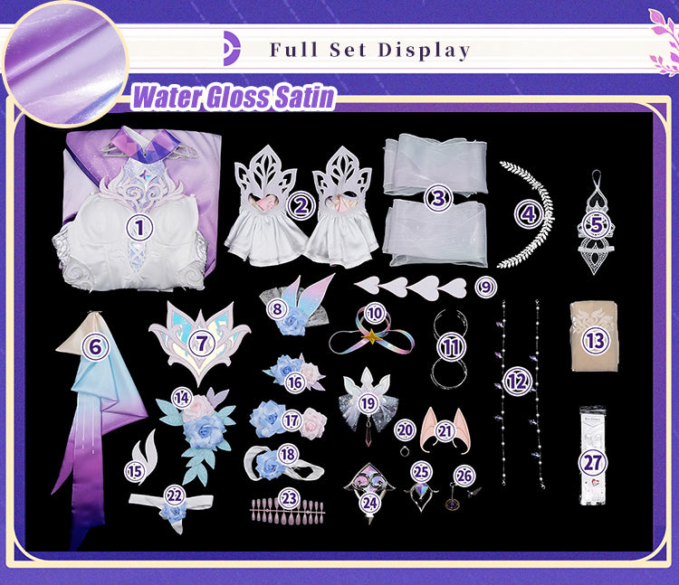 【Partially Ready For Ship】【Size S-2XL】DokiDoki-R Game Honkai: Star Rail Cosplay Cyrene Costume Adult Cyrene