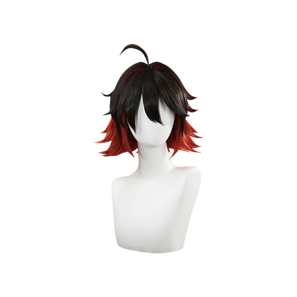 【Ready For Ship】DokiDoki Game Genshin Impact GaMing Cosplay  Wig Short Brown Ga Ming