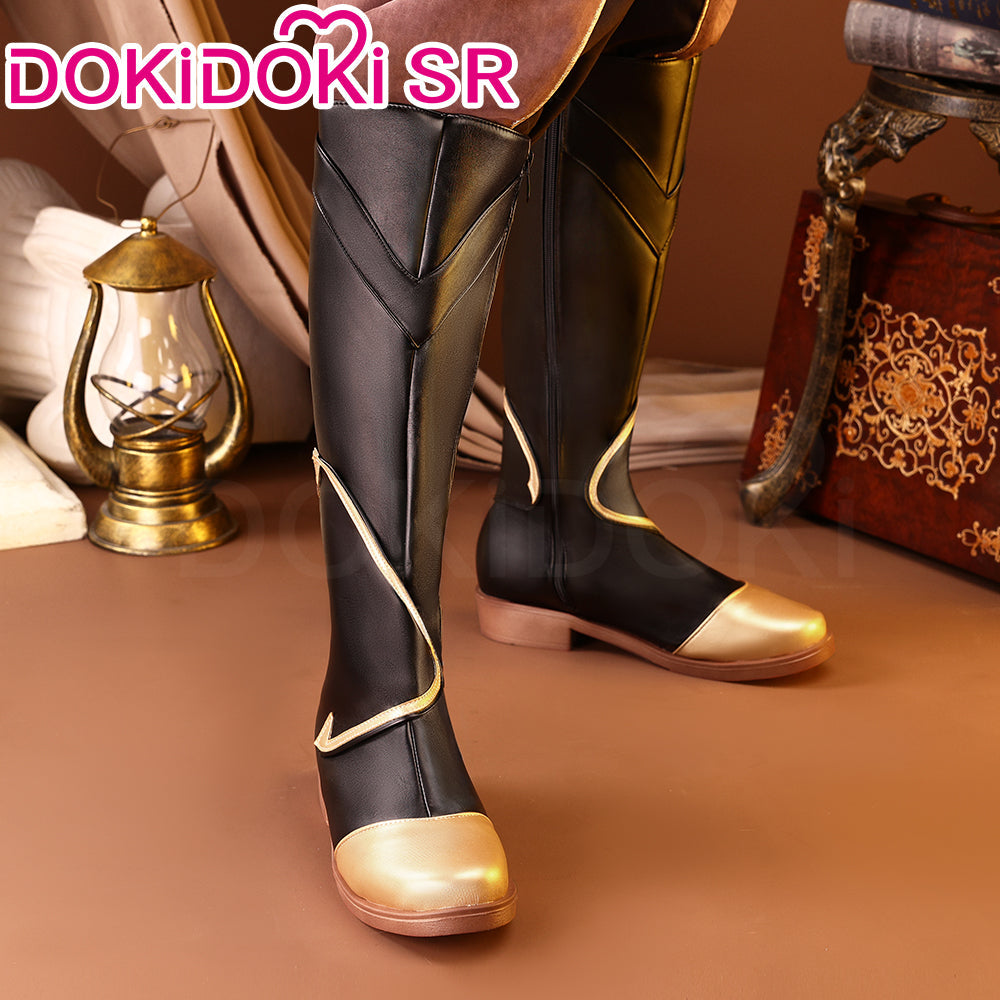 【Ready For Ship】DokiDoki-SSR Game Genshin Impact Cosplay Male Traveler Sora Costume Kong Aether Costume / Shoes