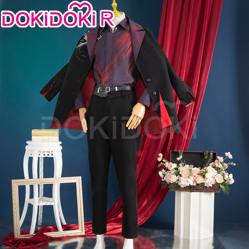 【S Ready For Ship】DokiDoki-R Game Love and Deepspace Cosplay Sylus Costume Black Suit Relentless Conqueror