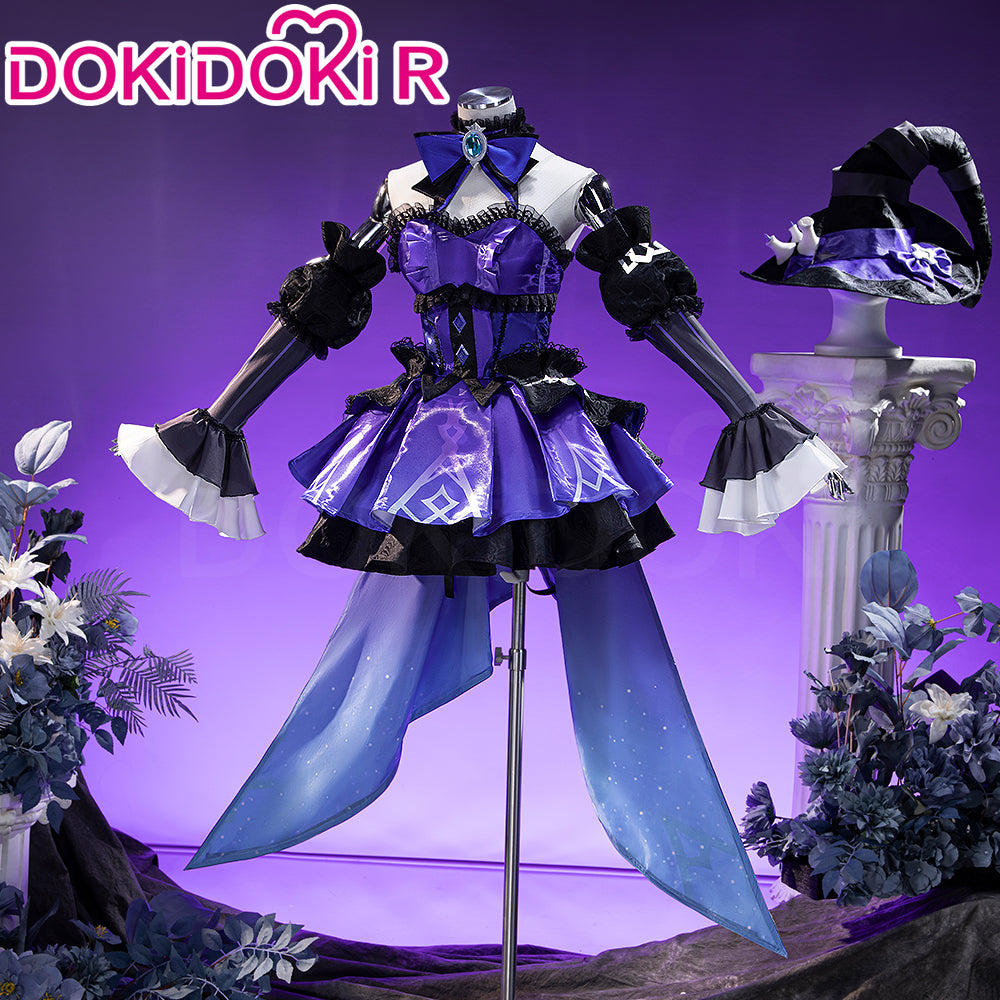 DokiDoki-R Game Genshin Impact Cosplay Miliastra Wonderland Luna II Legendary Set Skin Halloween Costume