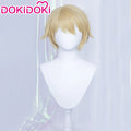 【Ready For Ship】DokiDoki Game Genshin Impact Cosplay Dainsleif Cosplay Wig  Men Short Golden